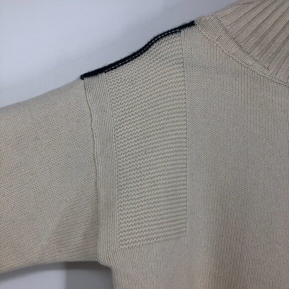 Rag & Bone Aubree Ivory / Navy Colorblock Cashmere Funnel Neck Sweater size XXS - Picture 8 of 16